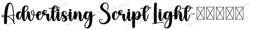 Advertising Script Light字体转换